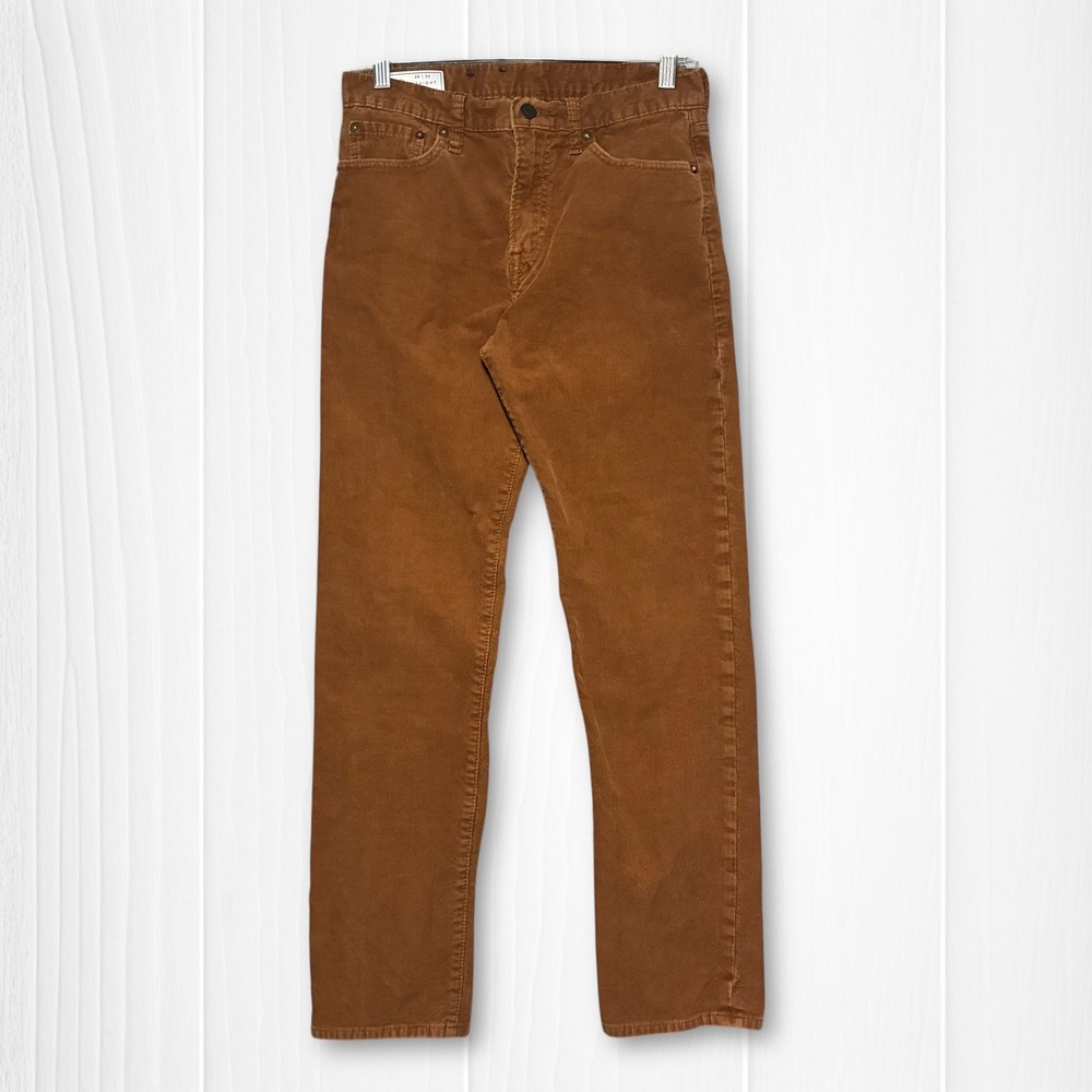 Gap Corduroy Straight Leg 5-Pocket Pants Mens 29x30 Brown